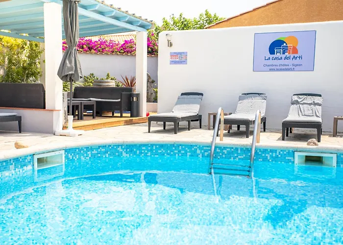 La Casa Del Arti - Hôtellerie&spa - Centre Bien-être Et Piscine Chauffée Sigean